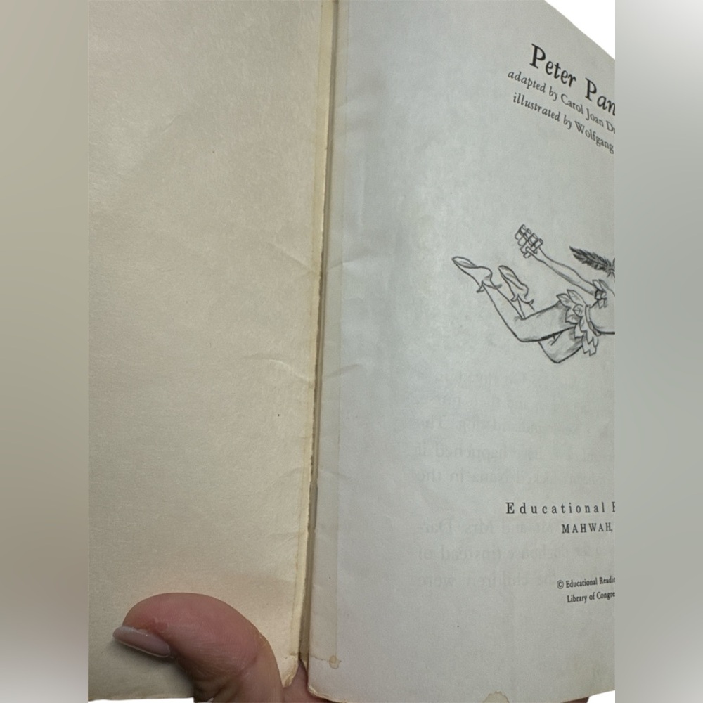 Vintage Peter‎ Pan adapted by Carol Joan Drexler 1970 Paperback Book - Picture 3 of 4